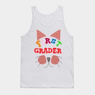 Funny First grader Cat T-shirt Tank Top